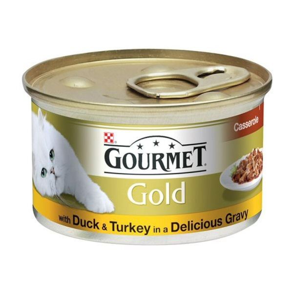 Gourmet cat food clearance tins