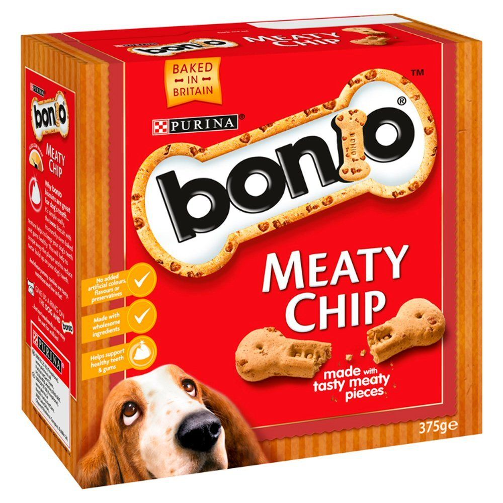 Bonio 375g Meaty Chips