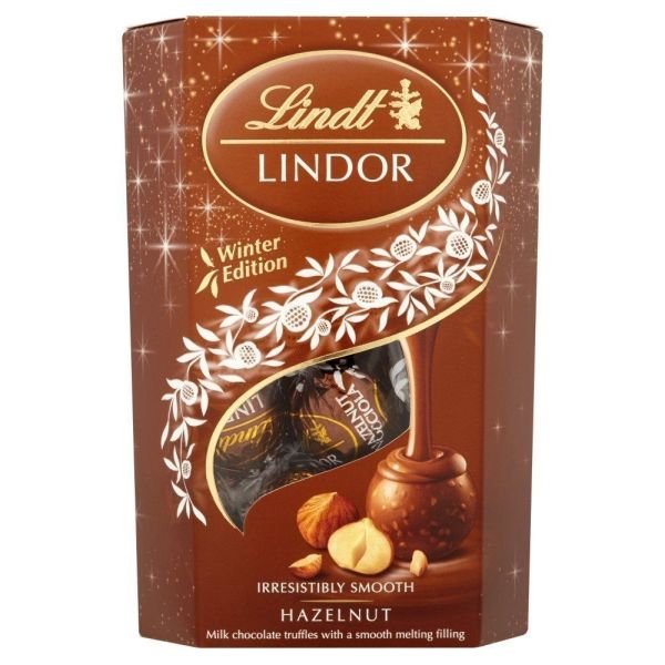 Lindt 200g Lindor Milk Chocolate Hazelnut Truffles