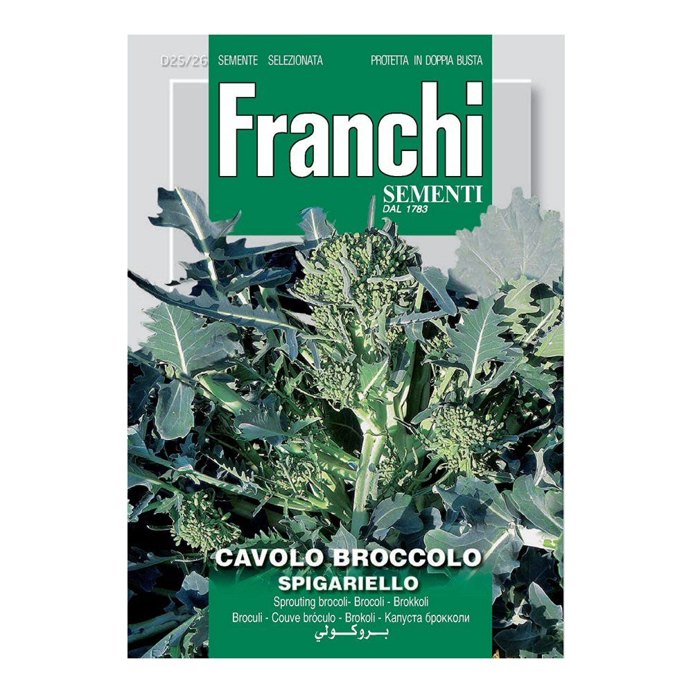 Franchi Sementi Sprouting Broccoli (Cavolo Broccolo) Spigariello Seeds