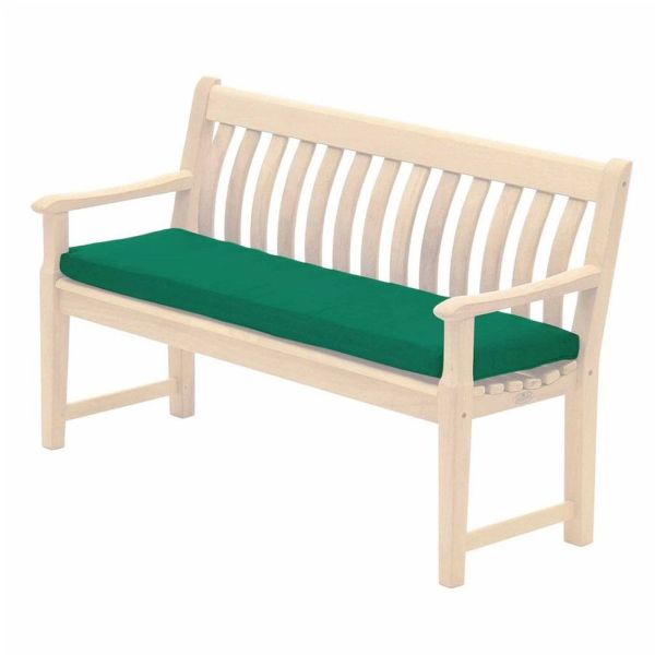 Alexander Rose 4ft Green Polyester Bench Cushion