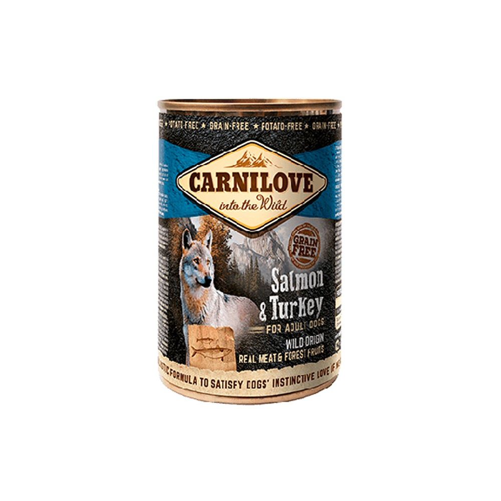 Carilove 400g Salmon & Turkey Adult Dog Wet Food