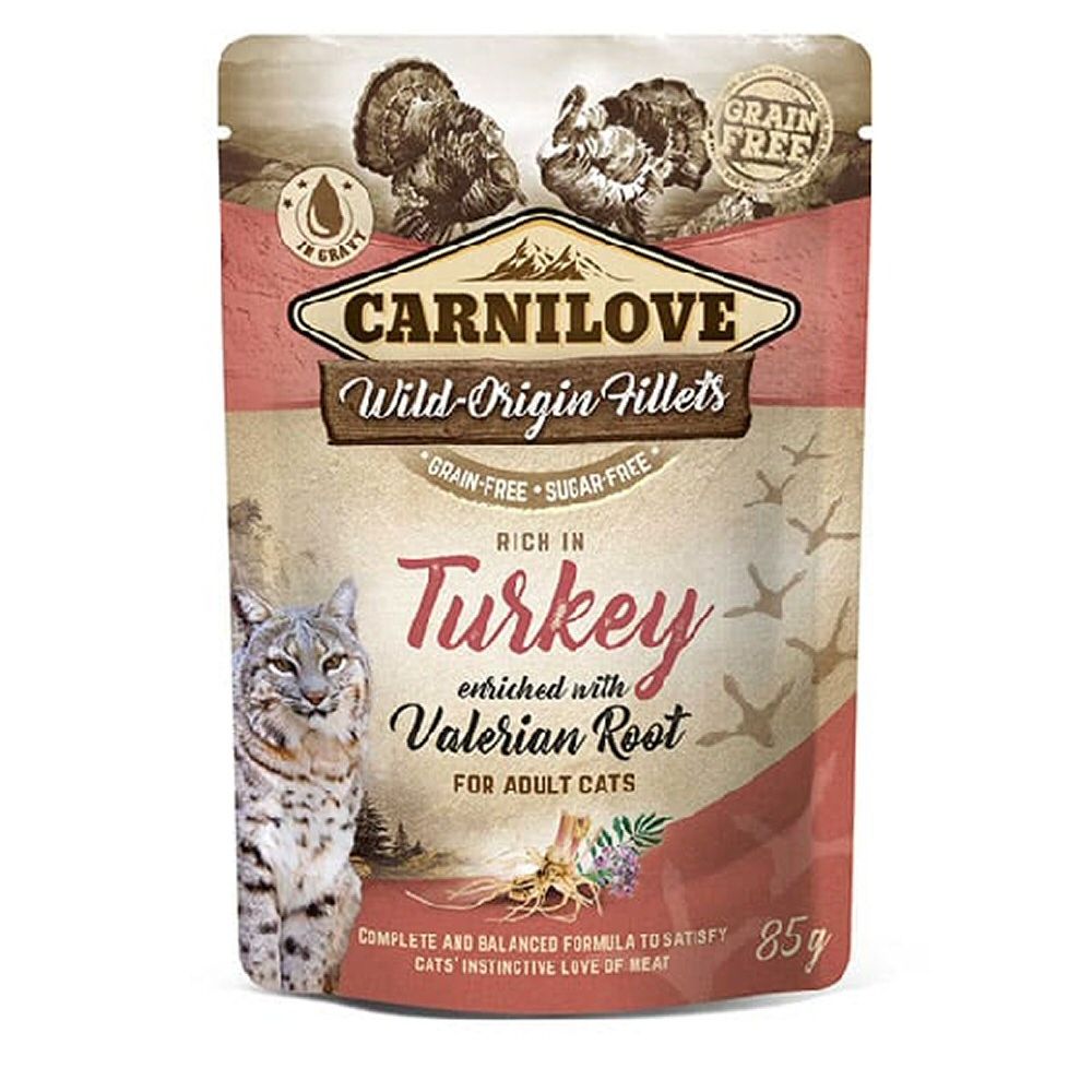 Carilove 85g Turkey Wet Cat Food Pouches