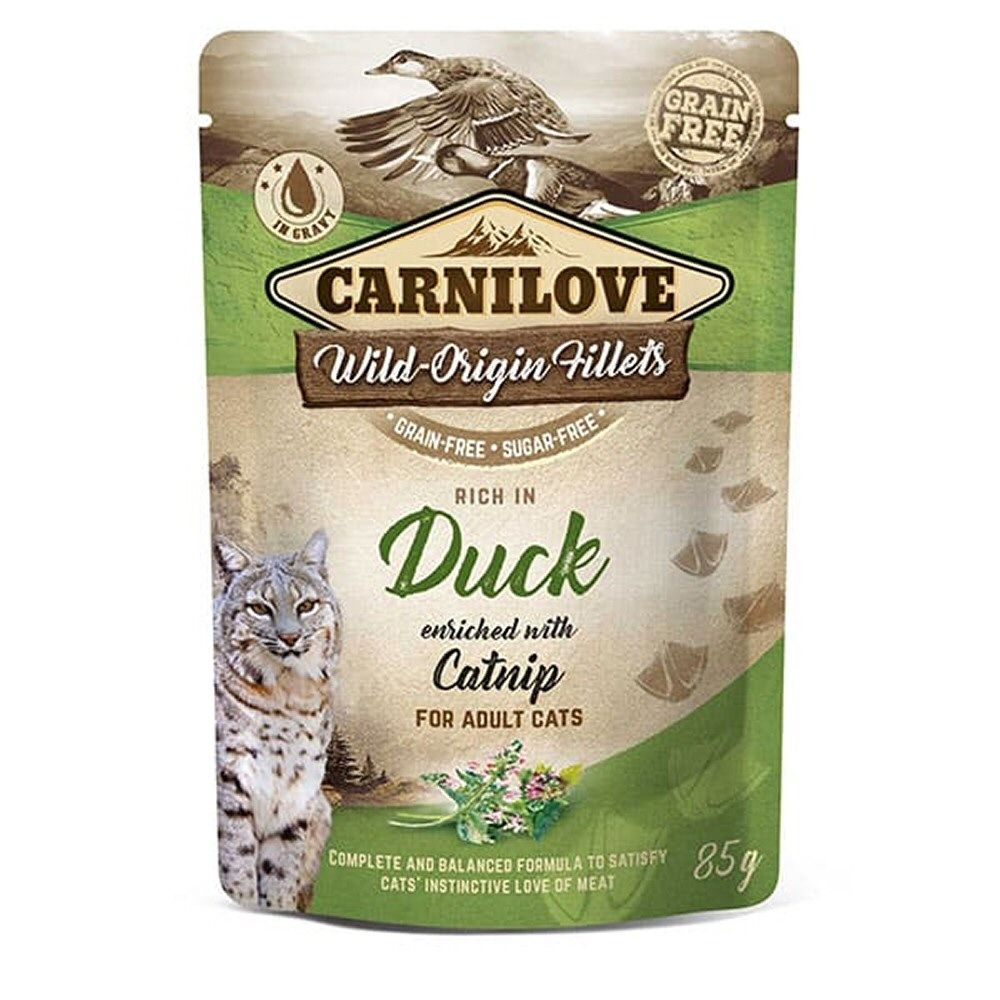 Carilove 85g Duck Wet Cat Food Pouches