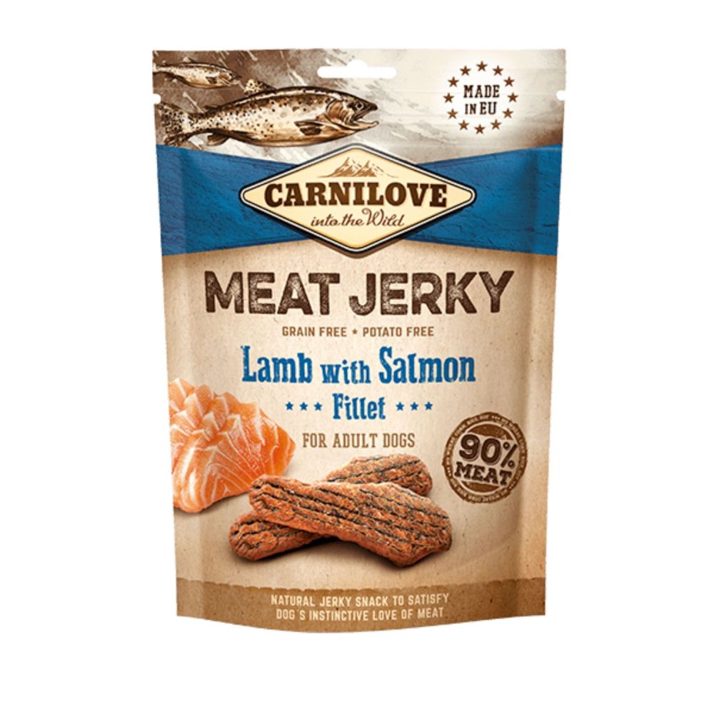 Carnilove 100g Jerky Lamb With Salmon Fillet Dog Treats