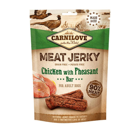 Carnilove 100g Jerky Chicken With Pheasant Bar Dog Treat