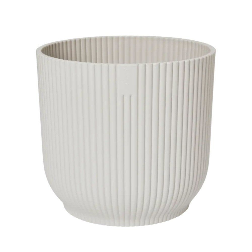 Elho 18cm Silky White Vibes Fold Round Pot