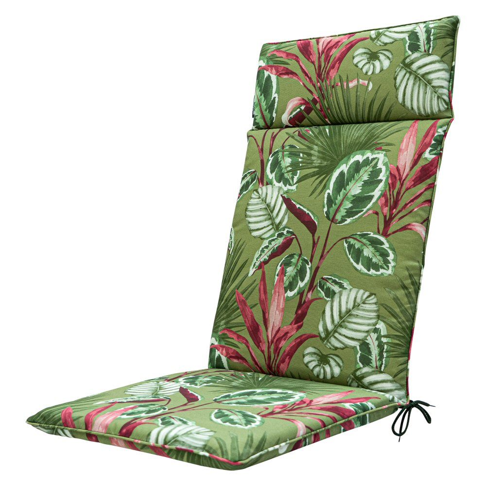 Madison 120cm Green Cala High Back Chair Outdoor Cushion