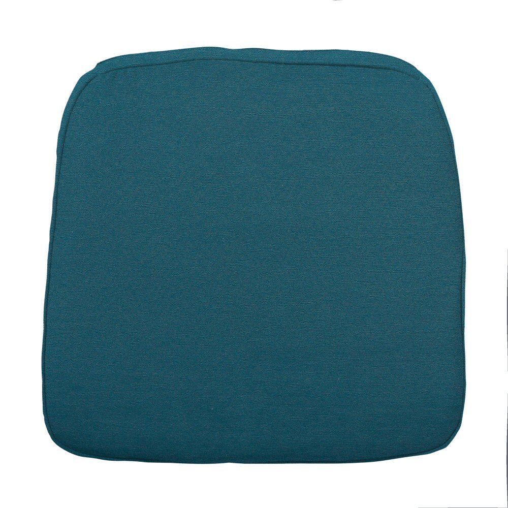 Madison 48cm Sea Blue Wicker Universal Outdoor Seat Pad