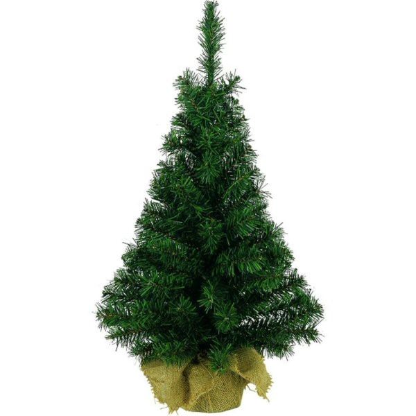 Everlands 45cm Mini Imperial Artificial Christmas Tree in Jute Bag