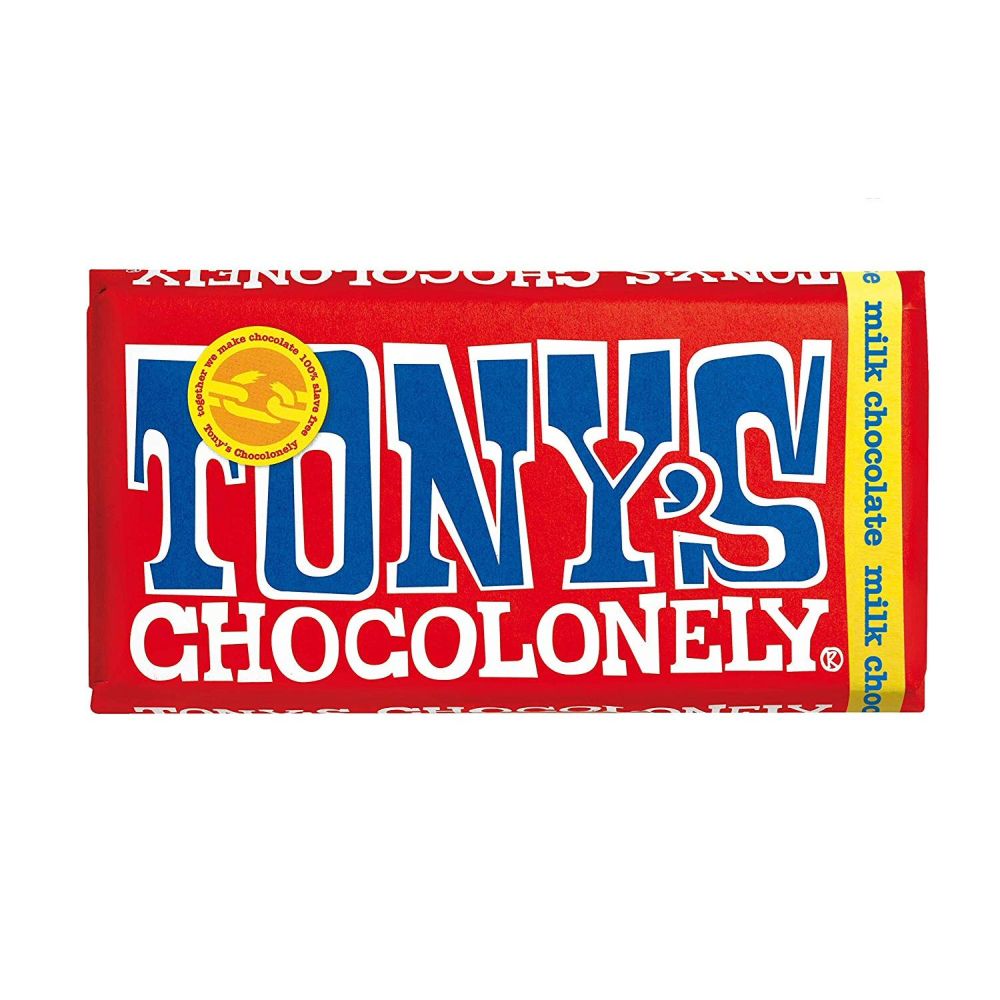 Tony's Chocolonely Milk Chocolate Bar 180g