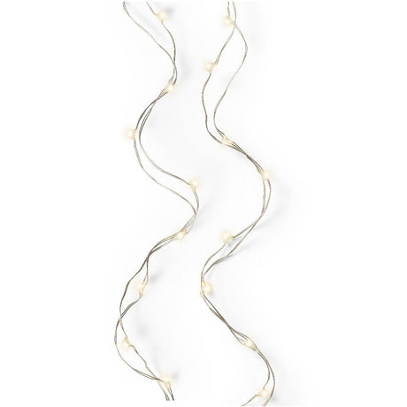 Lumineo 60 Warm White Micro LED Battery String Lights (2.95m)