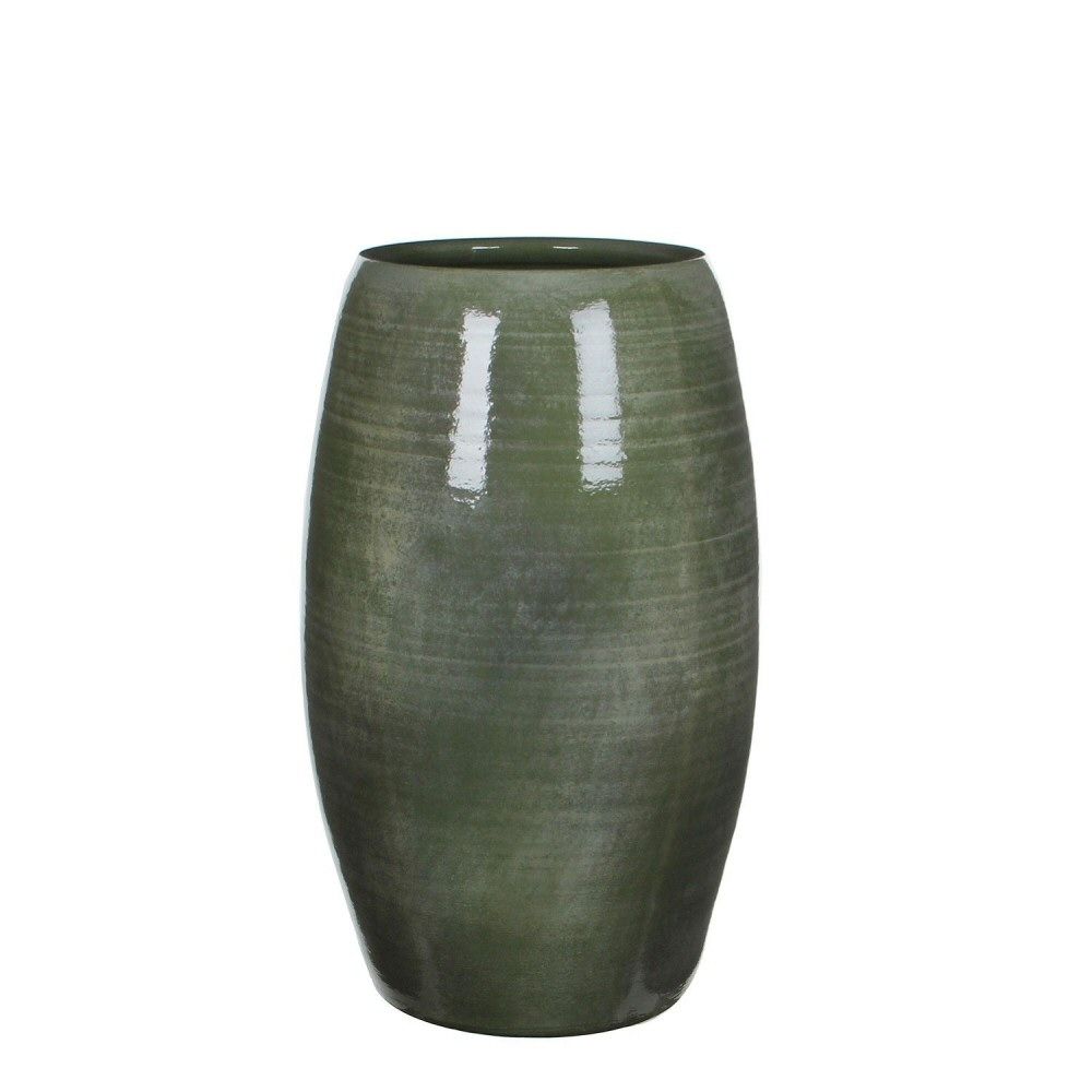 Edelman 50cm Green Lester Terracotta Vase
