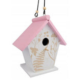 Koopman White Birdhouse with Coloured Roof (Choice of 3)