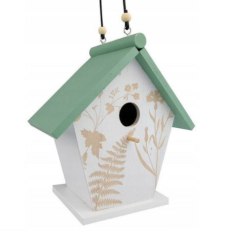 Koopman White Birdhouse with Coloured Roof (Choice of 3)