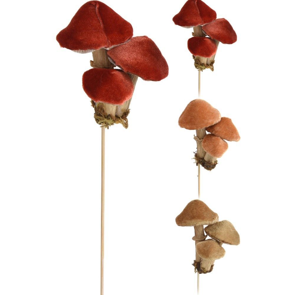 Koopman 25cm Mushrooms on a Pick (Choice of 3)