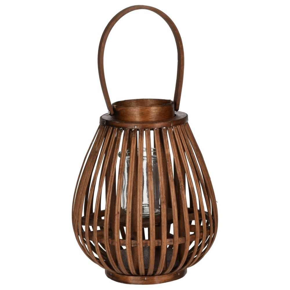 Koopman 27cm Brown Bamboo Lantern