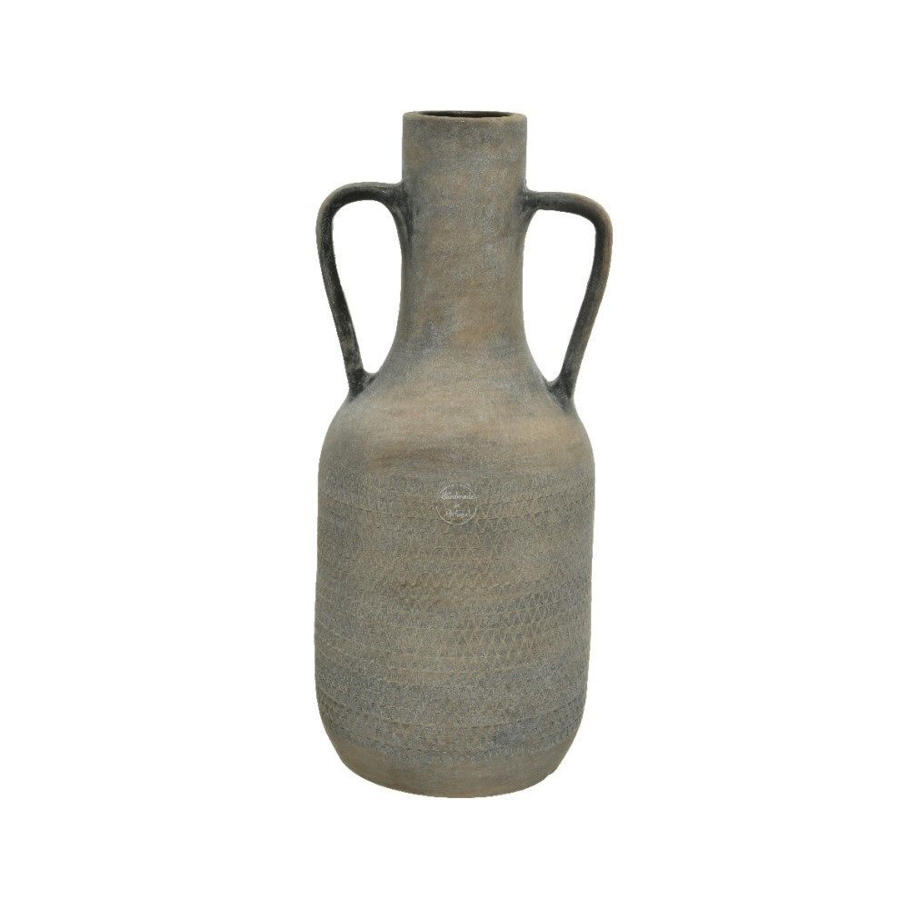 Kaemingk 45cm Grey Terracotta Vase