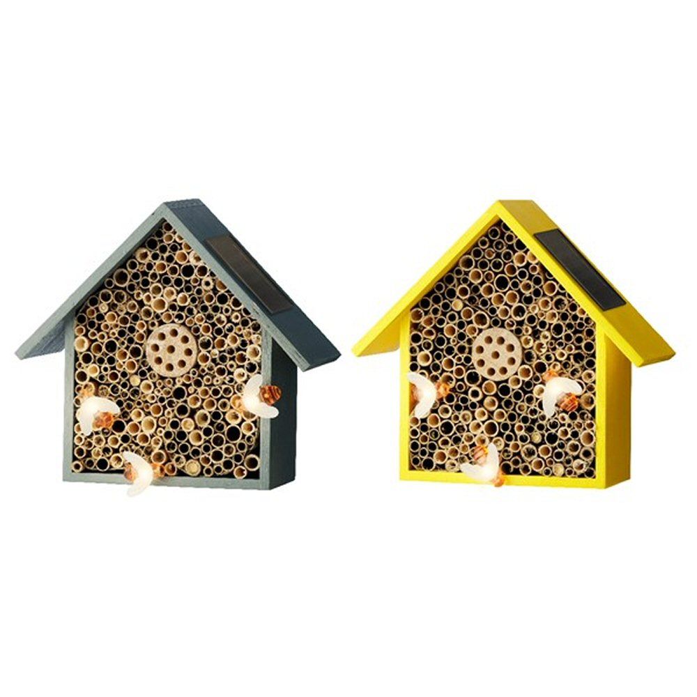 Kaemingk Wooden Insect House with LEDs (Choice of 2)