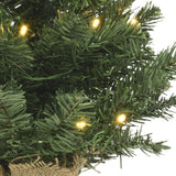Everlands 75cm Imperial Mini Artificial Christmas Tree in Jute Bag