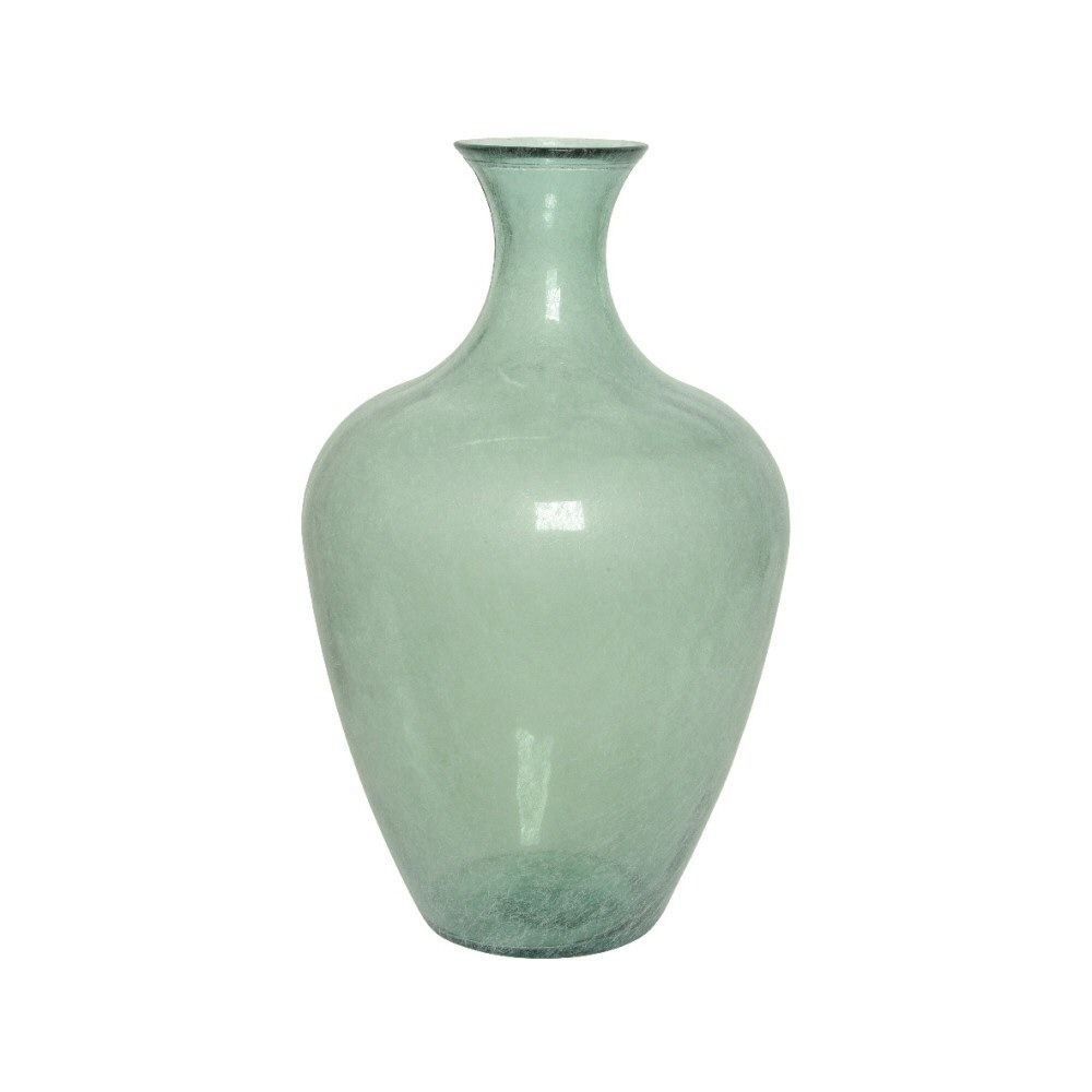 Kaemingk 65cm Green Large Glass Recycled Vase