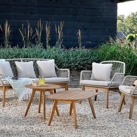 Decoris 55cm Acacia Seville Outdoor Wooden Side Table