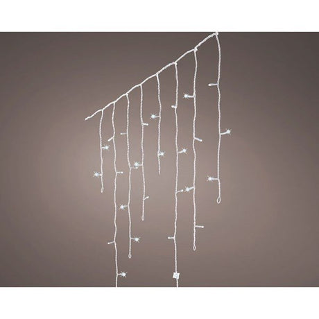 Lumineo 720 Cool White LED Snowing Effect Icicle Lights (17.8m)