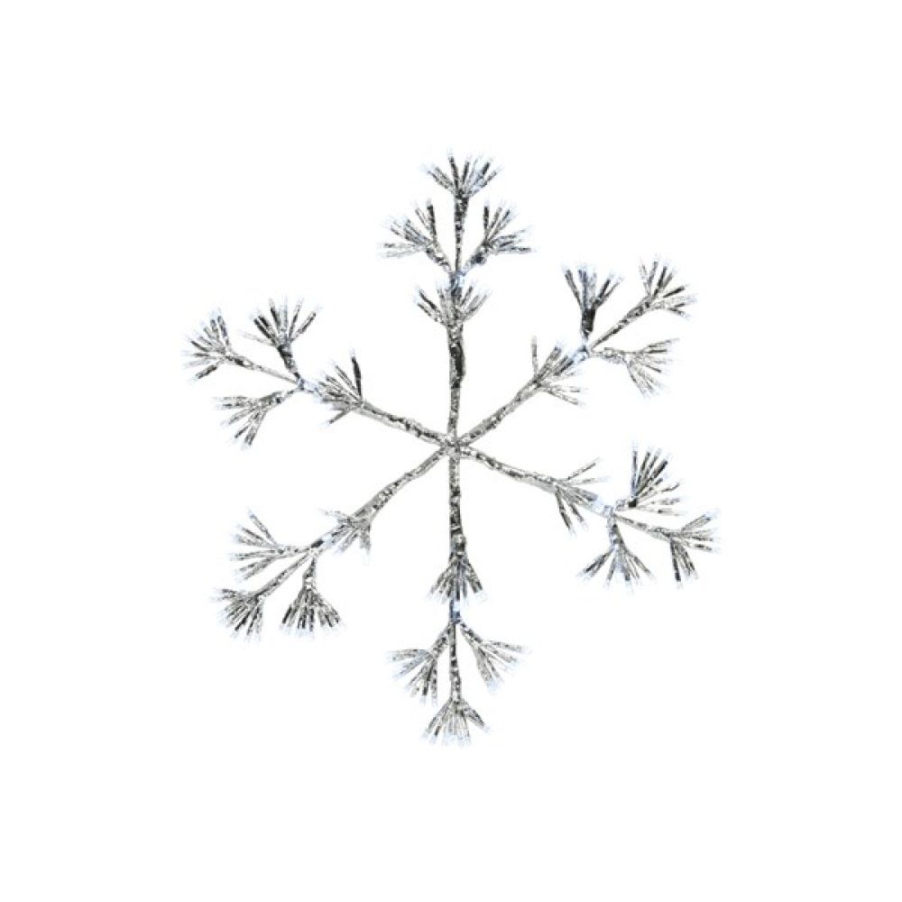 Lumineo 108cm Warm White LED Lit Flashing Snowflake Christmas Decoration - 480 LEDs