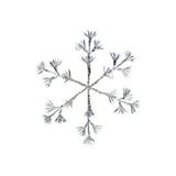 Lumineo 108cm Warm White LED Lit Flashing Snowflake Christmas Decoration - 480 LEDs