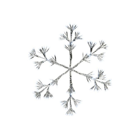 Lumineo 108cm Warm White LED Lit Flashing Snowflake Christmas Decoration - 480 LEDs