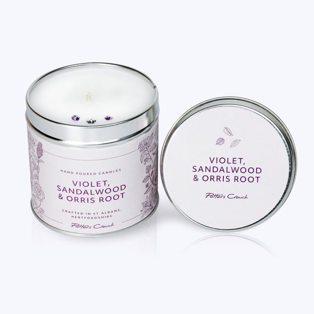 Potters Crouch Violet, Sandalwood & Orris Root Scented Candle