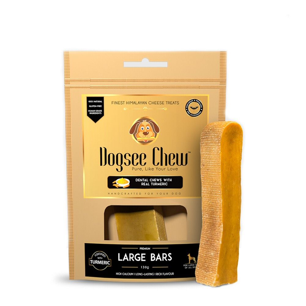 Dogsee 130g Large Dog Chew Bar Treat with Turmeric