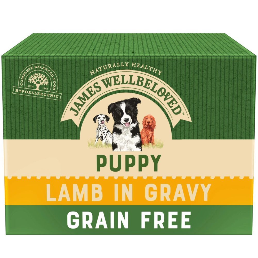 James Wellbeloved 12 x 100g Grain Free Lamb Puppy Wet Dog Food