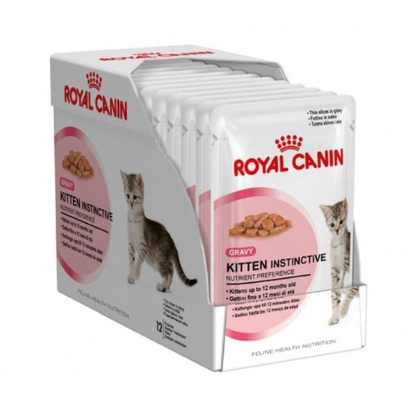 Royal Canin Kitten Instinctive Food Pouchers (12 x 85g)