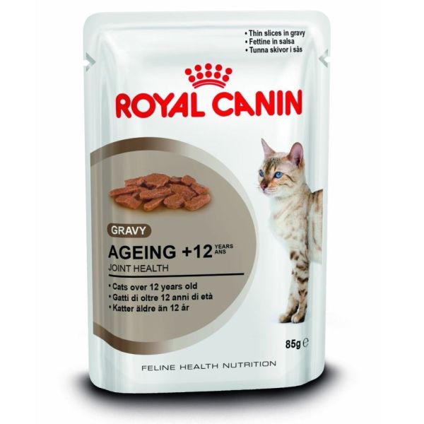 Royal Canin 12 x 85g Ageing 12 Cat Food in Gravy Old Railway