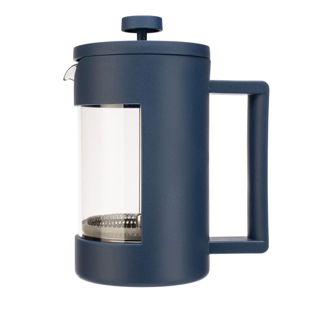 Siip 850ml Navy Glass 6 Cup Cafetiere