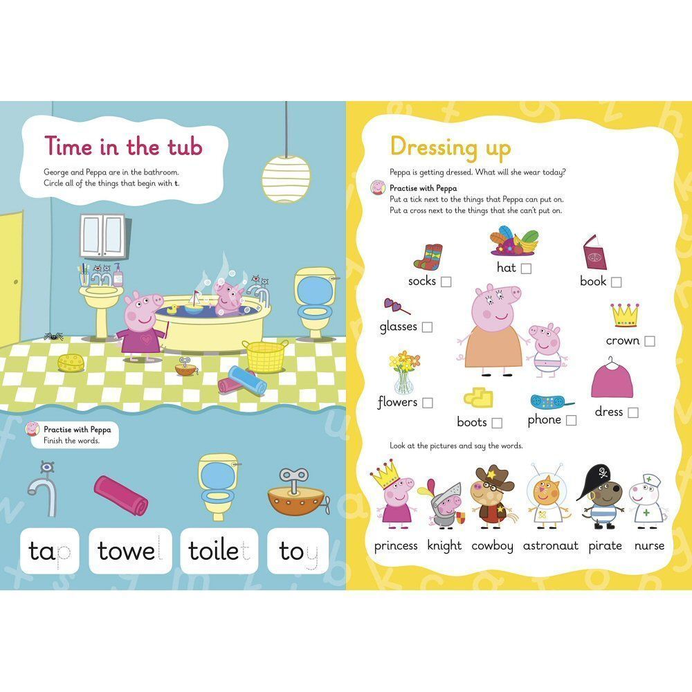 Railway　Peppa:　Wipe-Clean　Practise　Old　–　Centre　Line　Words　with　Pig:　Book　Garden　Peppa　First