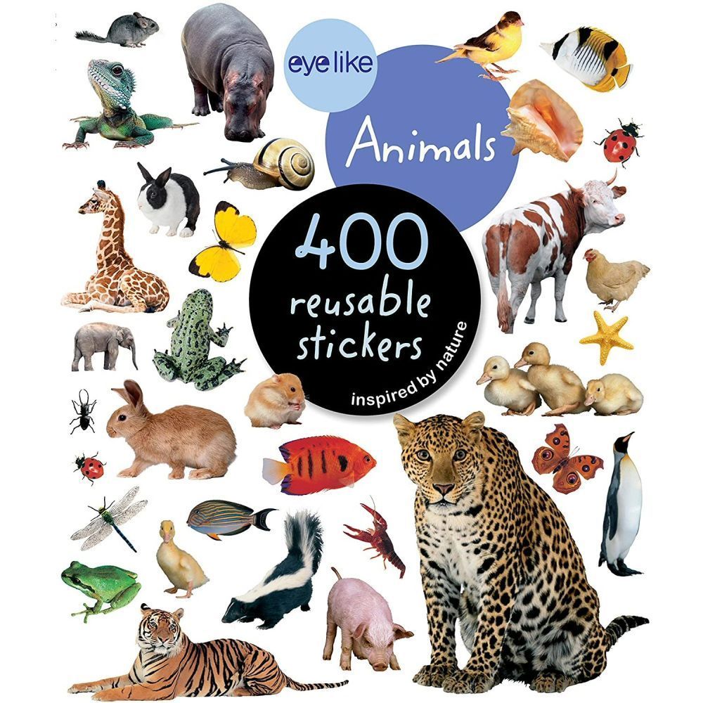 Eyelike: Animals 400 Reusable Sticker Book