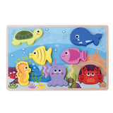 Jumini Chunky Wooden 3D Sealife Puzzle