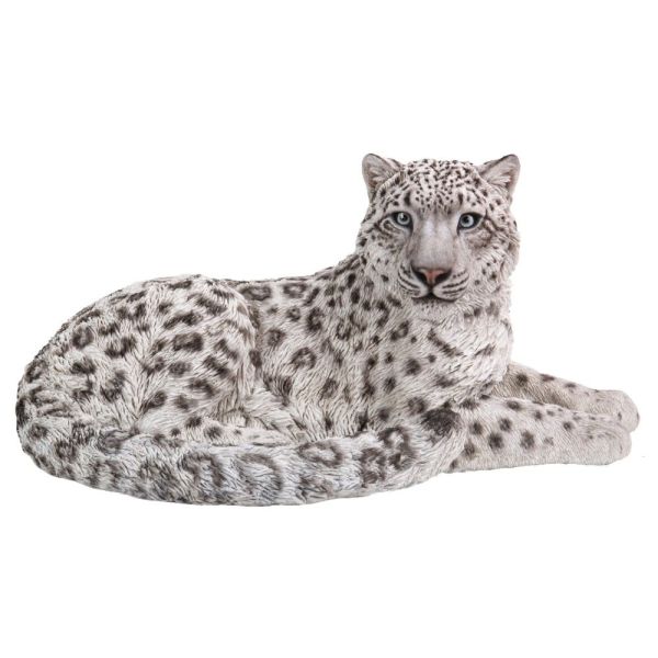 Vivid Arts 76cm Snow Leopard Resin Ornament - XRL-SLEP-A