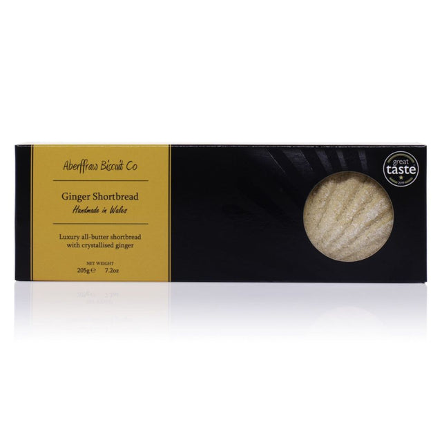 Aberffraw Biscuit Co. 205g Ginger Shortbread - Old Railway Line Garden Centre