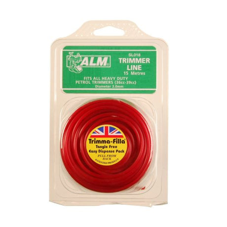 ALM 15m x 3mm Red Trimmer Line SL018 - Old Railway Line Garden Centre
