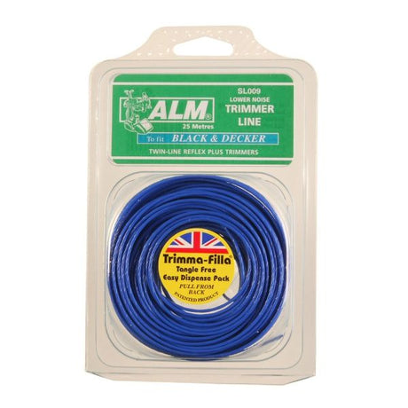 ALM 25m x 1.5mm Low Noise Blue Trimmer Line SL009 - Old Railway Line Garden Centre