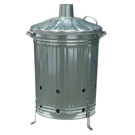Ambassador 72cm Galvanised Incinerator - 70Ltr - Old Railway Line Garden Centre