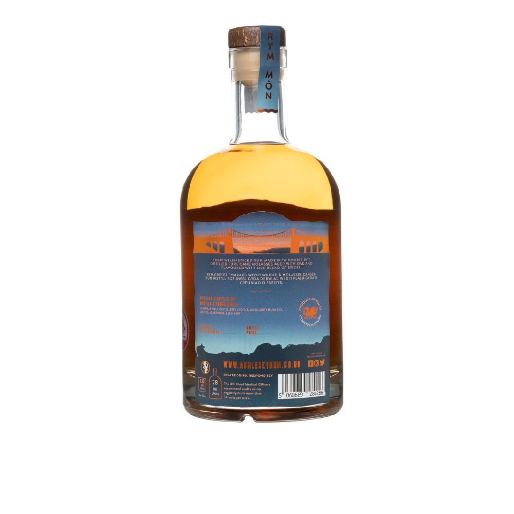 Anglesey Rum Co. 70cl Llanddwyn Spiced Rum - Old Railway Line Garden Centre