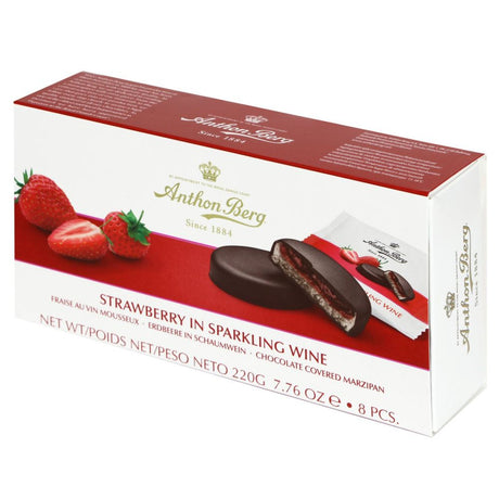 Anthon Berg 220g Strawberry & Sparkling Wine Marzipan Chocolates
