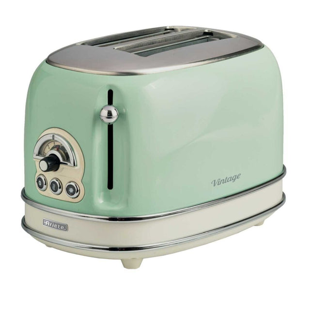 Ariete 30cm Green Vintage 2 Slice Toaster - Old Railway Line Garden Centre