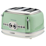 Ariete 32cm 4 Slice Green Vintage Toaster - Old Railway Line Garden Centre