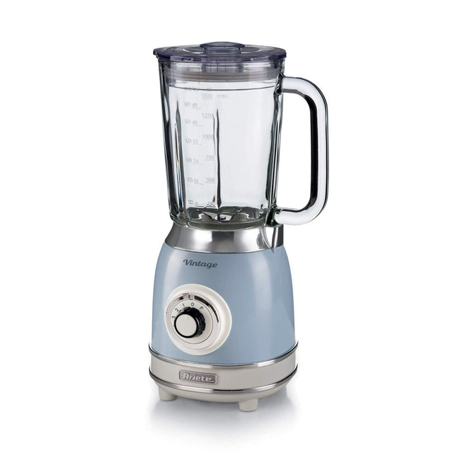 Ariete Vintage Blue 1.5 Litre 1000W Blender with Glass Cup - Old Railway Line Garden Centre