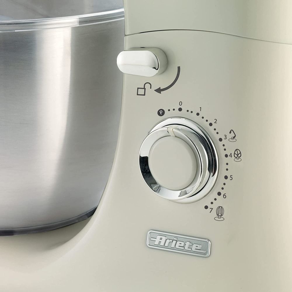 Ariete Vintage Cream 5.5 Litre 1200W Kitchen Mixer - Old Railway Line Garden Centre